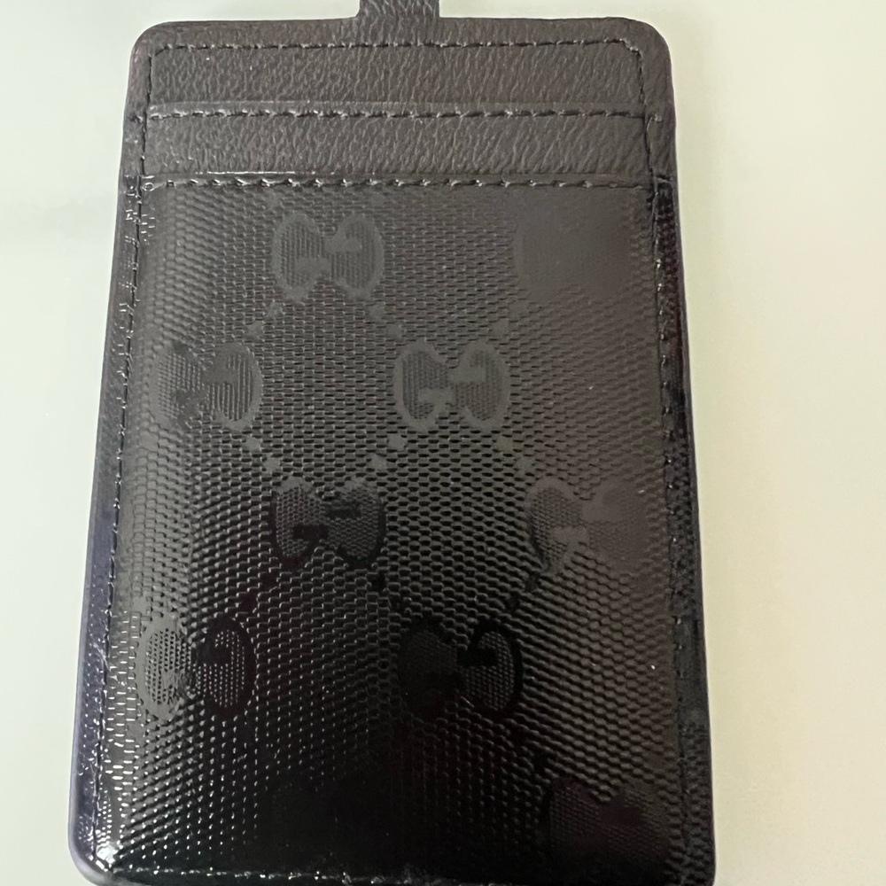 Black Signature Print Key & Card Holder Set